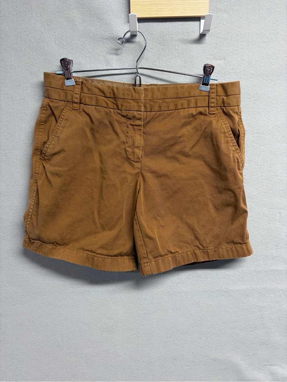 J. Crew Women's Brown 100% 7” Cotton Chino Shorts size 6